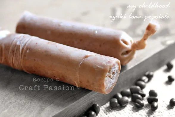 red azuki bean popsicle