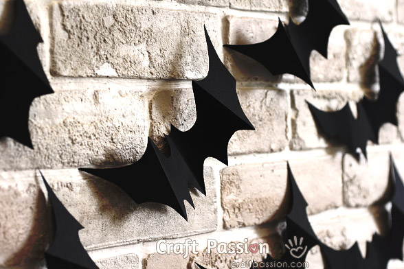 bats flying wall decor