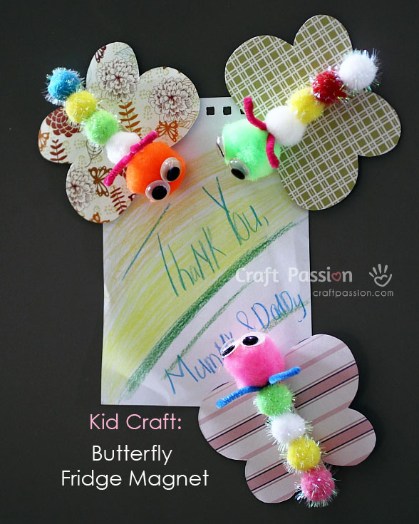 butterfly fridge magnet