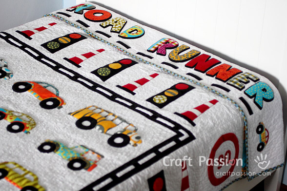 traffic road runner quilt 