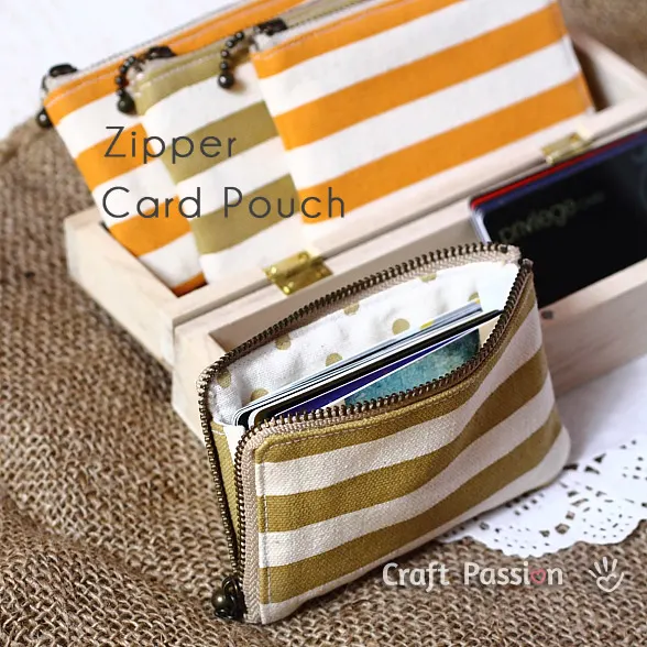 zipper card pouch pattern