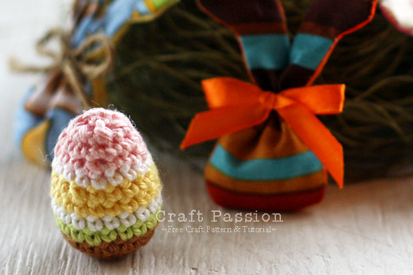 mini amigurumi easter egg crochet pattern