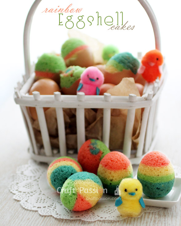 easter eggshell cakes