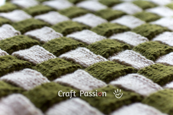 Entrelac (weave) knitting pattern Entrelac (weave) knitting pattern