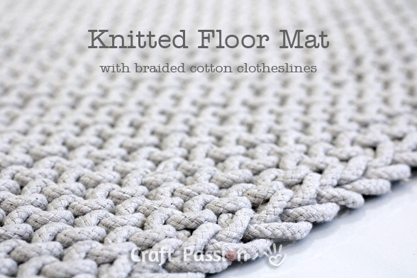 easy knit floor mat