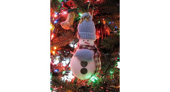 snowman light bulb