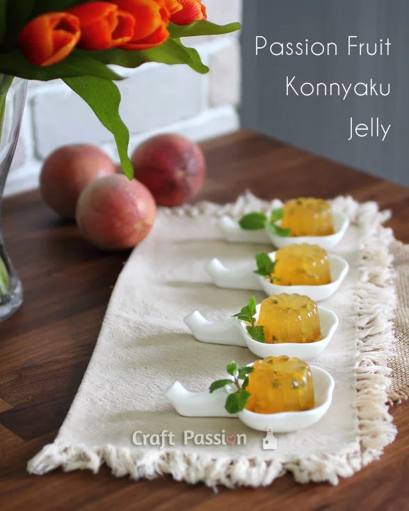 passion fruit konnyaku jelly
