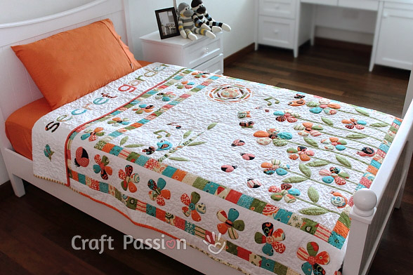 secret garden trapunto quilt pattern