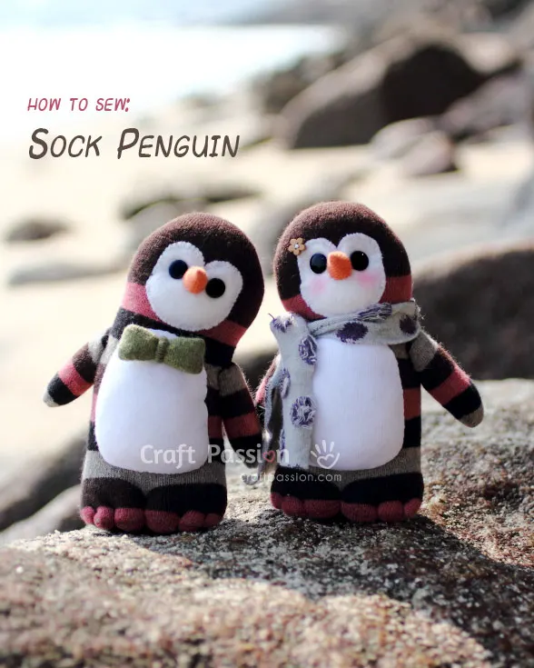 sock penguin stuffed animal