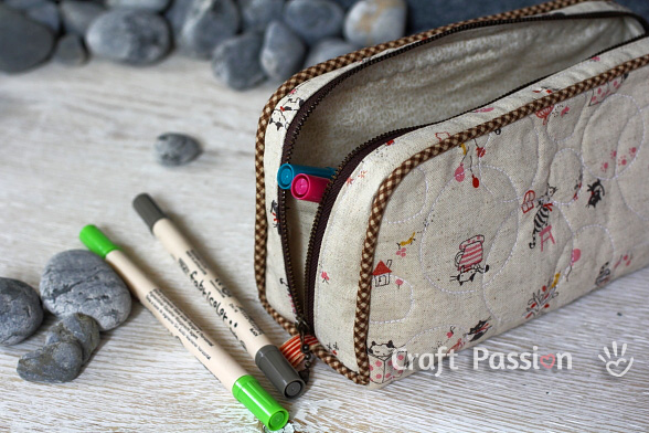 zipper pencil case pattern