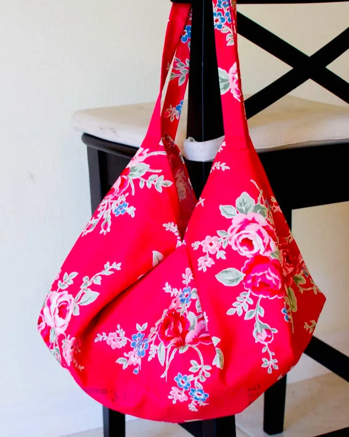 how to sew a hobo style tote bag