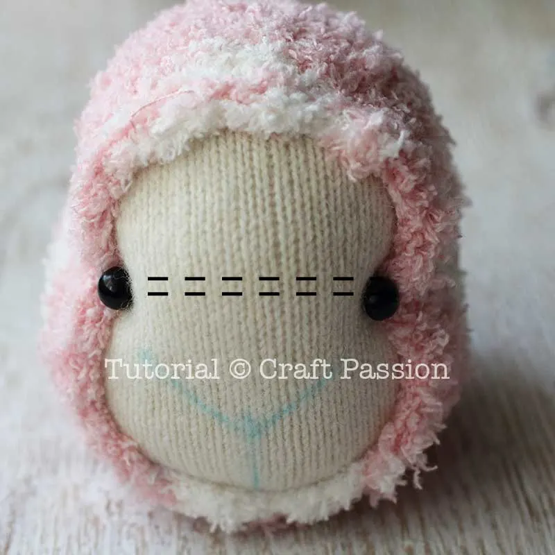 sock sheep eyes