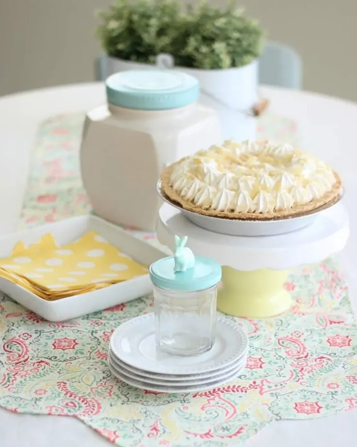 Try sewing this quick and easy DIY accent piece! It adds a pop of color to your table for spring, and it's a lovely beginner project for you. Did we mention it's also reversible? Just use coordinating fabric, and it only takes 15 minutes to complete. Table runner size: Adjustable