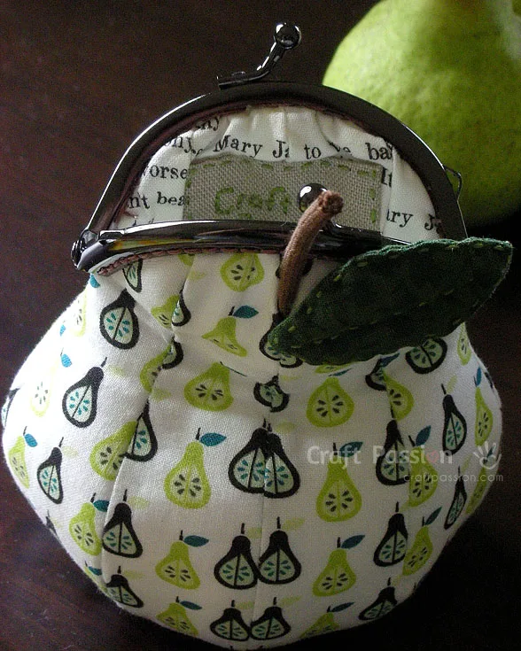 pear coin purse