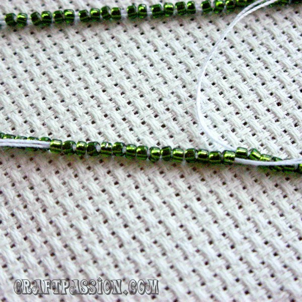 sew beads for beaded shoes
