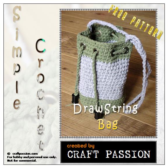 Crochet Drawstring Bag Pattern