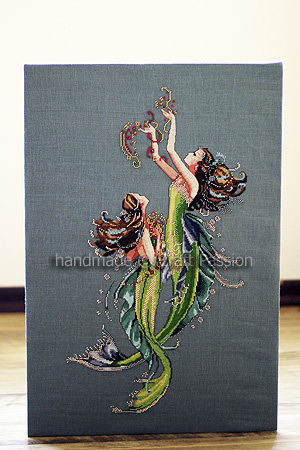 mermaid 2 mermaids cross stitch