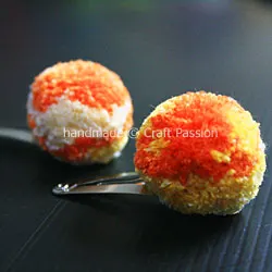 Pom Pom Hair Barrettes