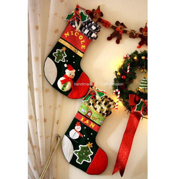 Get the pattern and tutorial to create this unique Christmas Ornament Stocking, crafted from various Christmas crafts to make the ornaments.