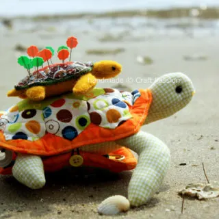 Turtle Pincushion Sewing Pattern (2 Sizes)