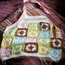 Crochet the armhole and halter band