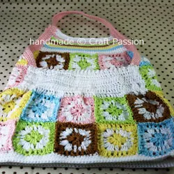 Elastic back band for the granny square top