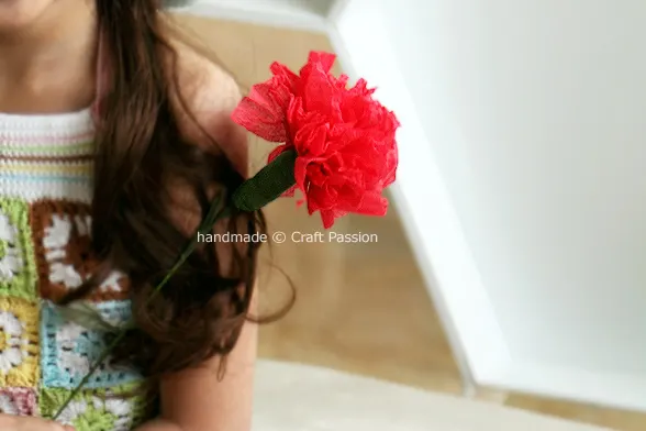 Tutorial How to Make tissue carnation