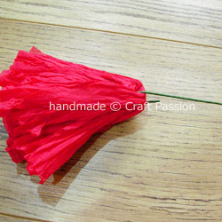 tissue carnation WIP8 tissue paper flowers