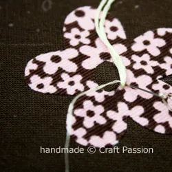 Embroidery Couching On Flower
