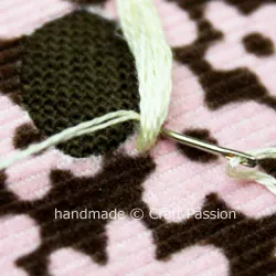 Embroidery Couching On Flower