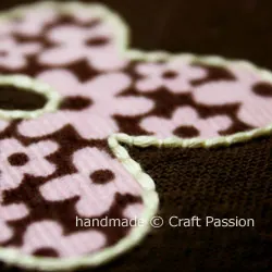 Embroidery Couching On Flower