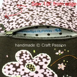 TriFold Floral Wallet For Lady