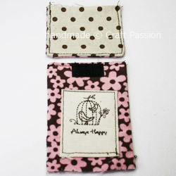 TriFold Floral Wallet Flap Pocket