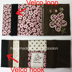 TriFold Floral Wallet For Lady Velco
