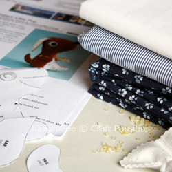 Vintage Doggie Plush Tutorial and Free Pattern