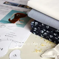 Vintage Doggie Plush Tutorial and Free Pattern