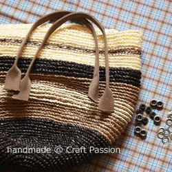 Crochet Straw Raffia Tote Bag Tutorial Free Pattern