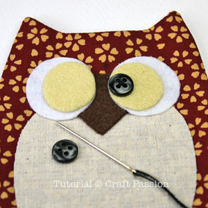Sewing Owl Key Chain Holder