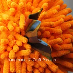 Sewing Puffer Fish From Microfiber Chenille Mitten