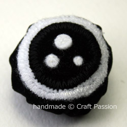 Eye Ball Sewing Puffer Fish From Microfiber Chenille Mitten