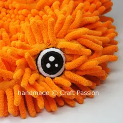 Sewing Puffer Fish From Microfiber Chenille Mitten