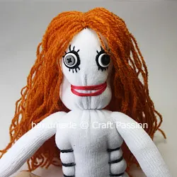 Sew Sock Skeleton Doll