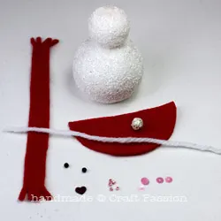 How to make snowman ornament