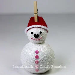 How to make snowman ornament