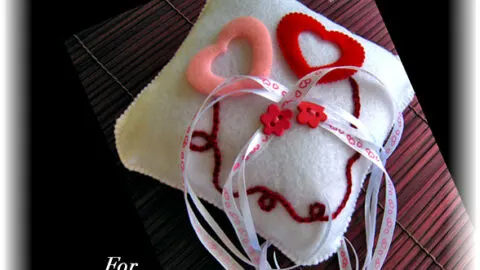 Hand Sewing Wedding Ring Bearer Pillow Tutorial