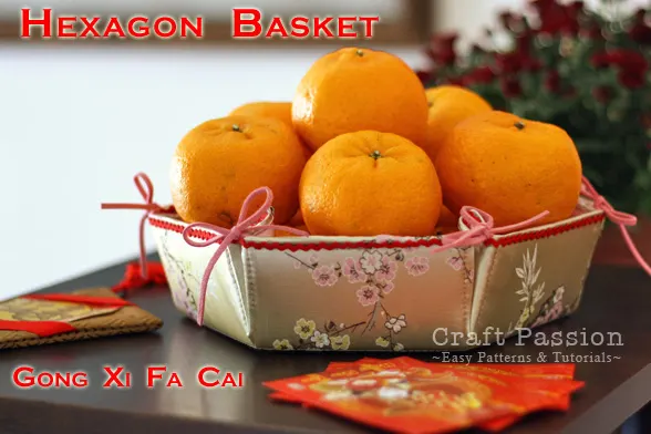 how to sew hexagon basket