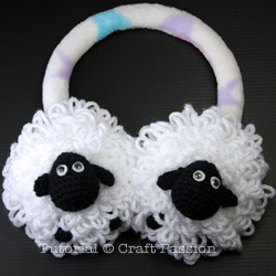 Sheep earmuffs front
