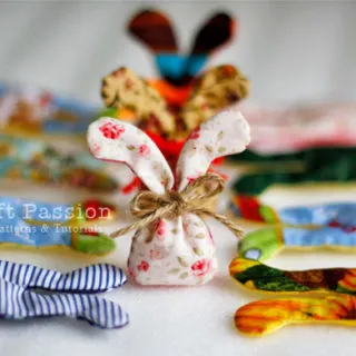 bunny sewing sachet