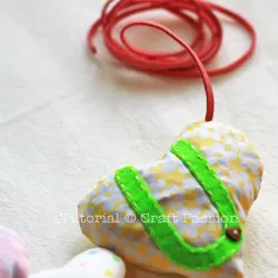 Valentines heart garland