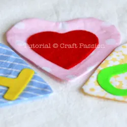 Sew I love U bunting